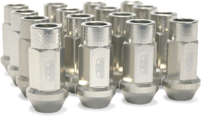 BLOX Racing Street Series Forged Lug Nuts - Silver - 12x1.25 - Set of 16 (BXAC-00106-SSSI)
