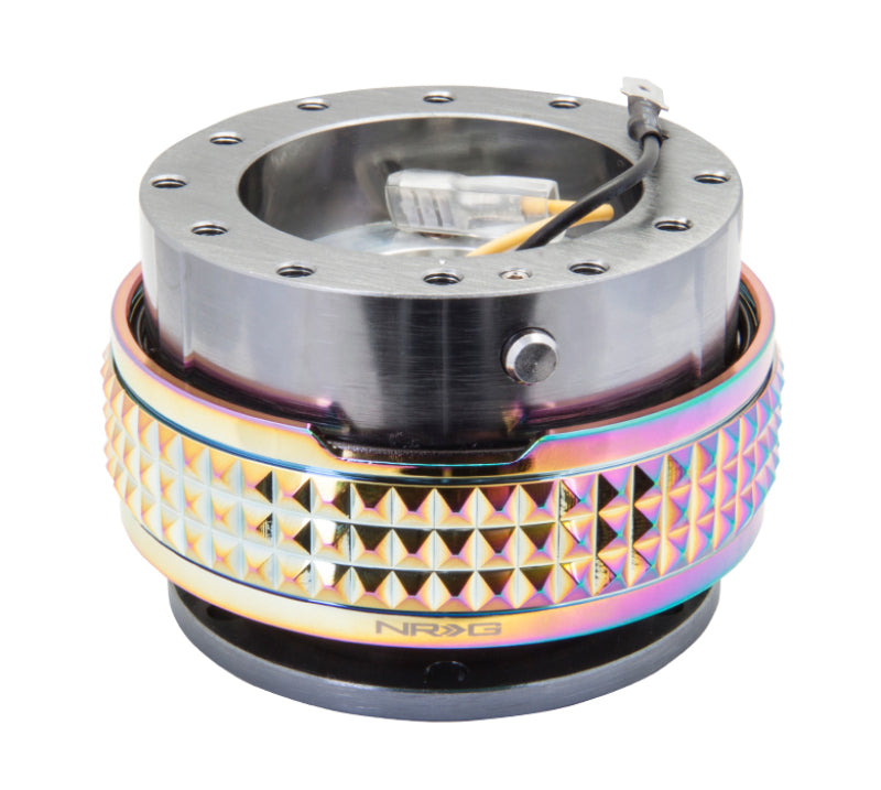 NRG Quick Release Kit - Pyramid Edition - Gunmetal Body / Neochrome Pyramid Ring (SRK-210GM/MC) - photo 2
