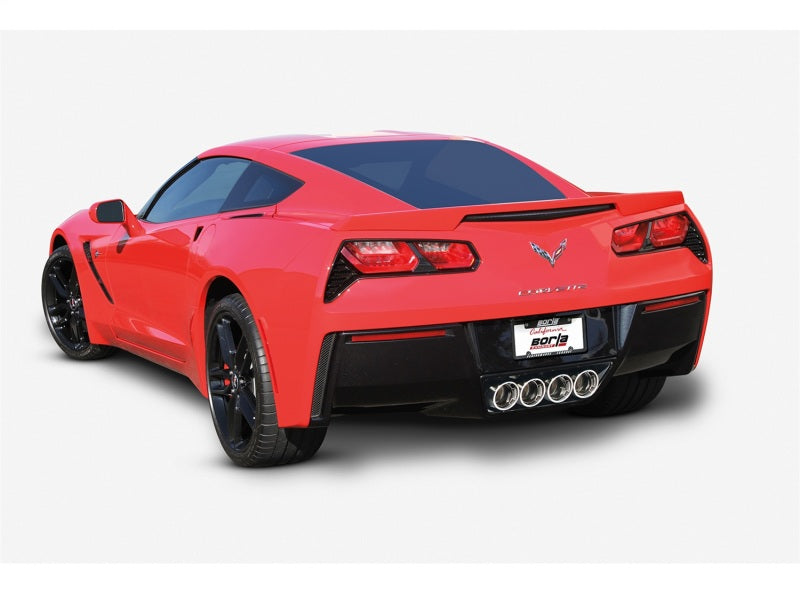 Borla 2014-2015 Chevrolet Corvette C7 without AFM without NPP Atak Rear Section Exhaust Quad Rd RL Tips - photo 3