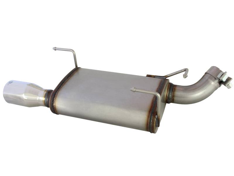 aFe Axle-Back Exhaust 2.5in 409 Stainless Steel with Polished Tip 2005-2009 Ford Mustang V6 4.0L - photo 3