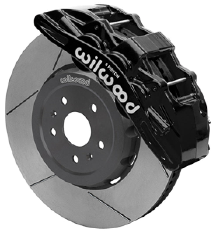 Wilwood 2020+ Chevrolet Corvette C8 SX6R Front Big Brake Kit (15in) - Black / Slotted