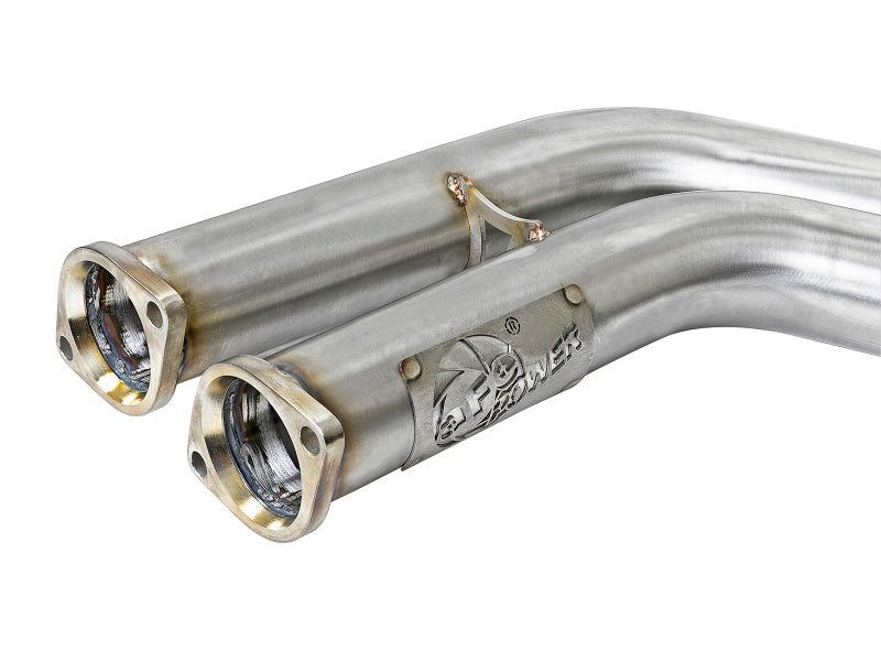 aFe Twisted Steel HDR X-Pipe 304 Stainless Steel 2001-2006 BMW M3 3.2L S54 - photo 3