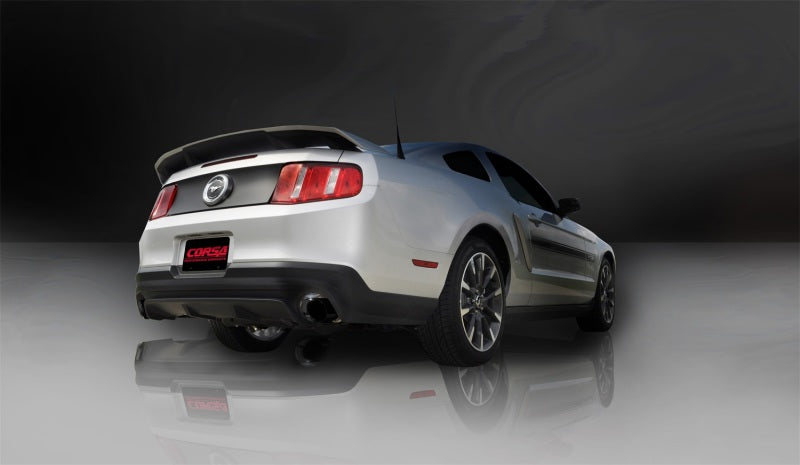 CORSA Performance 2011-2014 Ford Mustang GT/Boss 302 5.0L V8 Black Sport Axle-Back Exhaust - photo 3