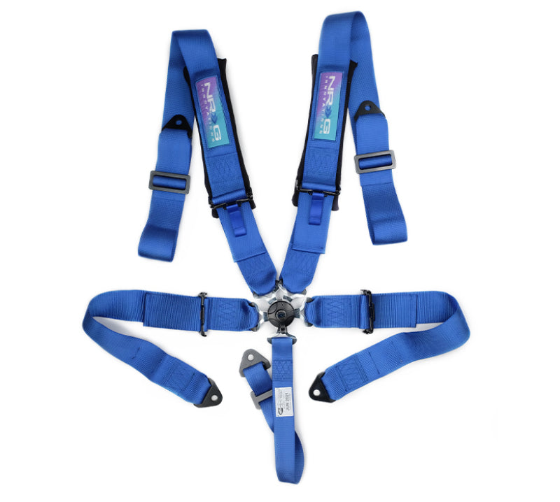 NRG 5PT 3in. Seat Belt Harness / Cam Lock - Blue (SBH-B6PCBL)