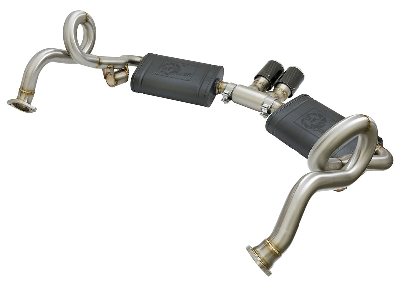 aFe MACH Force-Xp 2in 304 Stainless Steel Cat-Back Exhaust with Carbon Fiber Tips 2013-2016 Porsche Boxster 2.7L/3.4L - photo 3