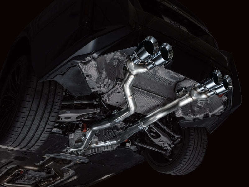 AWE Tuning 2023-2024 BMW G87 M2 Track Edition Exhaust - Chrome Silver Tips - photo 2