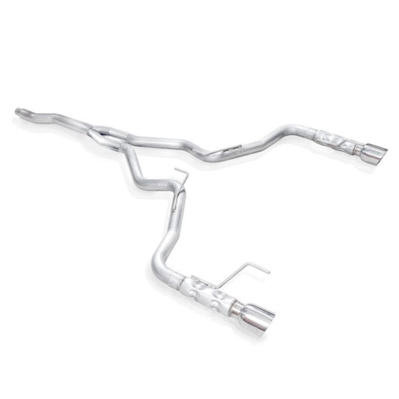 Stainless Works 2015-2016 Mustang 2-1/2in Cat-Back Retro Chambered Mufflers Factory Connection - photo 2