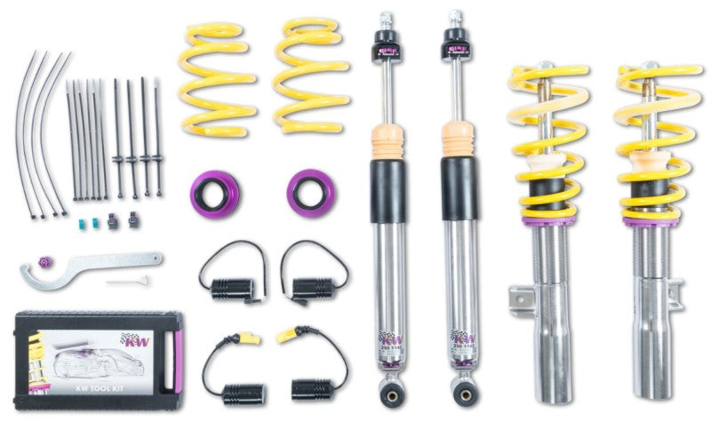 KW V3 Coilover Kit for Mercedes-Benz CLA 35/CLA 45 Coupe 4WD w/ Electronic Dampers (3522500S)