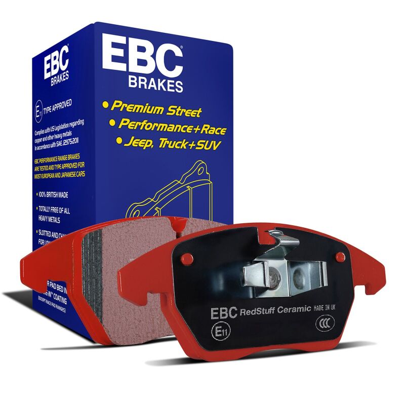 EBC Porsche 911 (996) Redstuff Ceramic Low-Dust Front Brake Pads, GT2, Cast Iron Rotors (DP31516C)