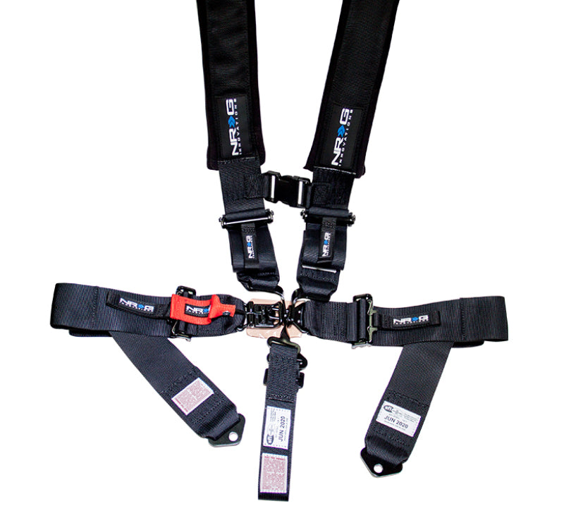 NRG SFI 16.1 5PT 3in Seat Belt Harness / Latch Link - Black (SBH-5PCBK-620)