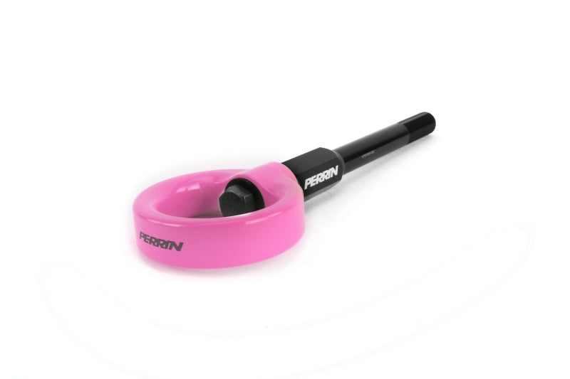 Perrin 02-07 Subaru WRX/STI Tow Hook Kit (Front) - Hyper Pink (PSP-BDY-230HP)