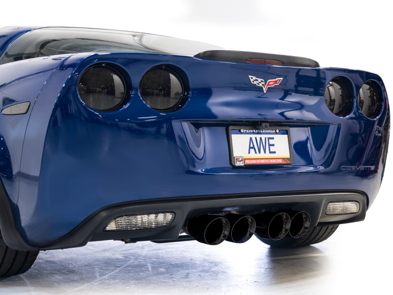 AWE Tuning C6 Chevrolet Corvette Z06/ZR1 Track Edition Axle-Back Exhaust with Diamond Black Tips - photo 6