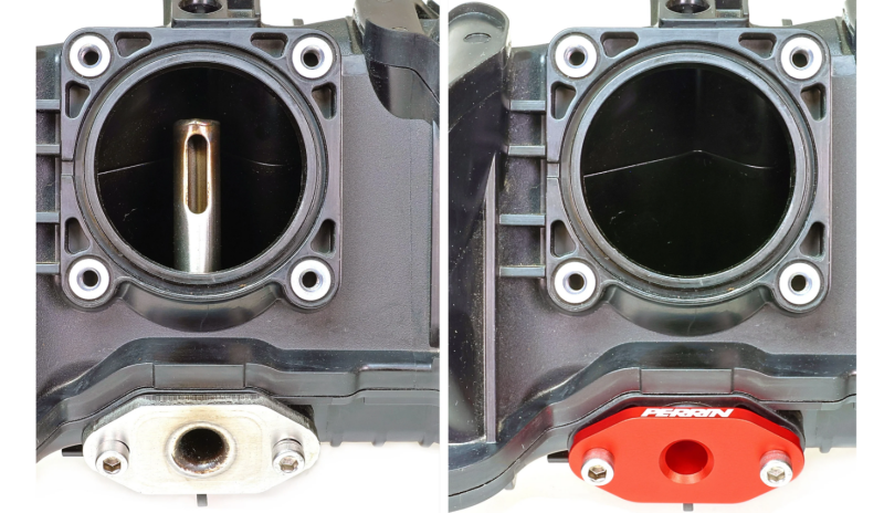Perrin Performance 2022-2026 Subaru WRX / 2020-2026 Ascent & OBXT & Legacy XT Low Profile Intake Return Nozzle - Red (perPSP-ENG-250RD) - photo 3