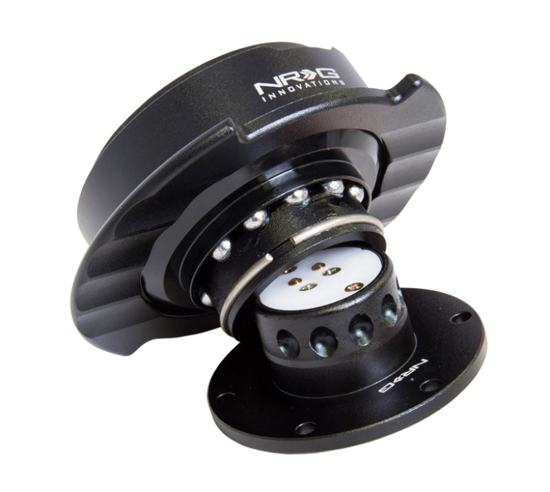 NRG Quick Release Kit Gen 2.5 - Black / Black Ring w/ Finger Grooves (SRK-250BK) - photo 2