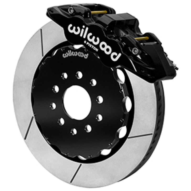 Wilwood 1997-2013 Chevrolet Corvette C5/C6 Aero6 Front Big Brake Kit (14in) - Black / Slotted