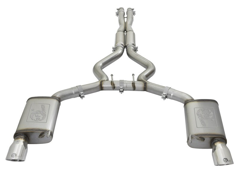 aFe MACH Force-Xp 3in Sport Tone Cat-Back Exhausts with Polished Tips 2015-2017 Ford Mustang V6/V8 - photo 2
