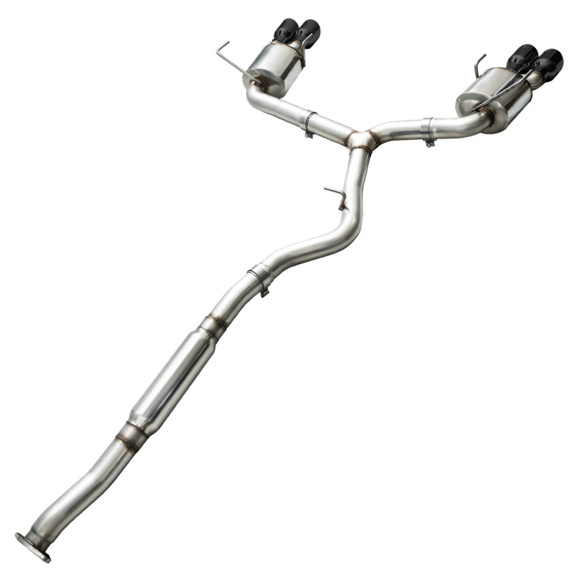 AWE Tuning 2015+ Subaru WRX VA Sedan Touring Edition Exhaust - Diamond Black Tips (102mm) - photo 4
