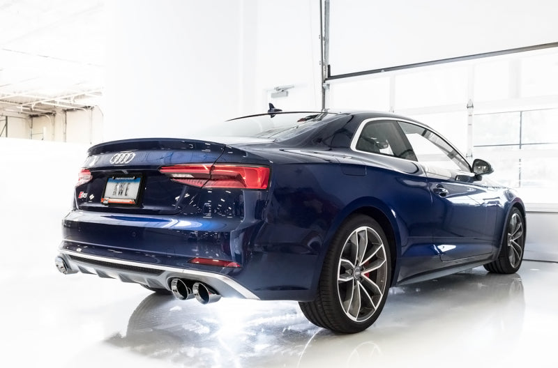 AWE Tuning Audi B9 S5 Coupe 3.0T Track Edition Exhaust - Chrome Silver Tips (102mm) - photo 3