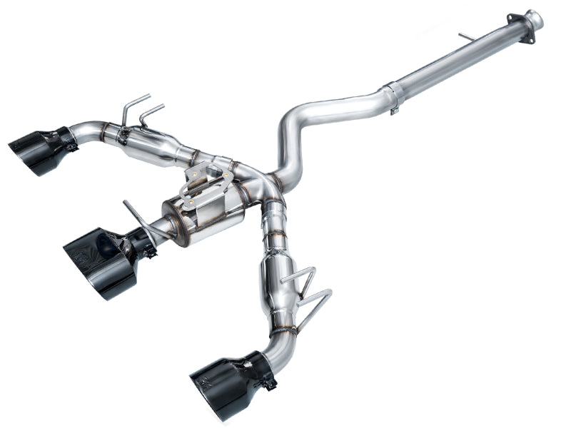 AWE Tuning 2023+ Toyota GR Corolla Track Edition Exhaust - Diamond Black Tips - photo 2