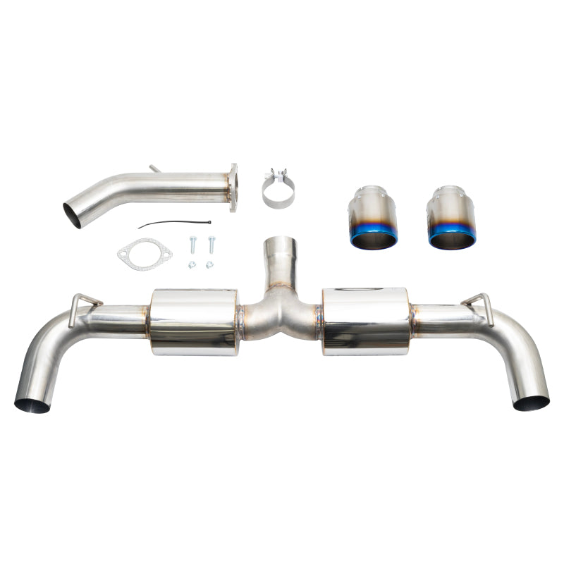 Injen 2019-2022 Hyundai Veloster N L4 2.0L Turbo Performance SS Axle-Back Exhaust System - Burnt Ti Tips