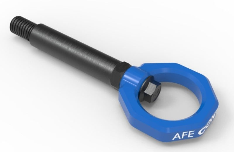aFe Control Rear Tow Hook Blue BMW F-Chassis 2/3/4/M (450-502002-L)