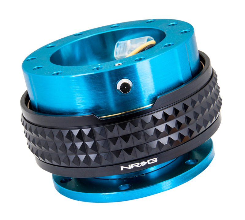 NRG Quick Release Kit - Pyramid Edition - New Blue Body / Black Pyramid Ring (SRK-210NB/BK)