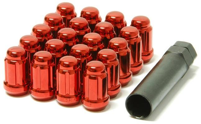 Muteki Closed End Lug Nuts - Red 12x1.25 (41885R)