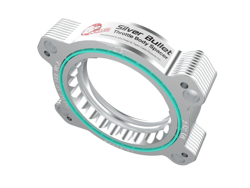 aFe 2020 Vette C8 Silver Bullet Aluminum Throttle Body Spacer Works w/ Factory Intake Only - Silver (afe46-34017) - photo 6