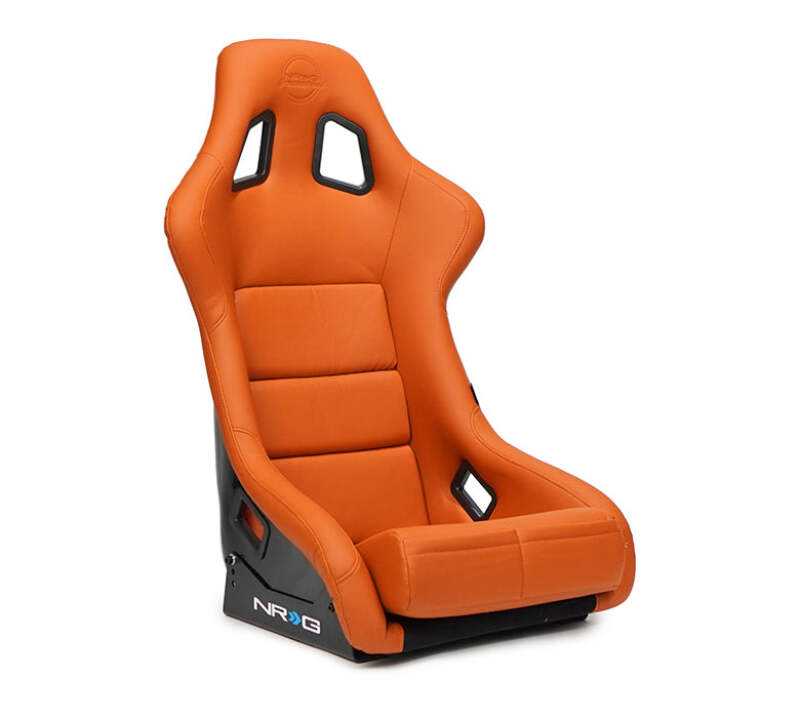 NRG FRP Bucket Seat w/ Brown Vinyl Material - Large (FRP-302BR-V)