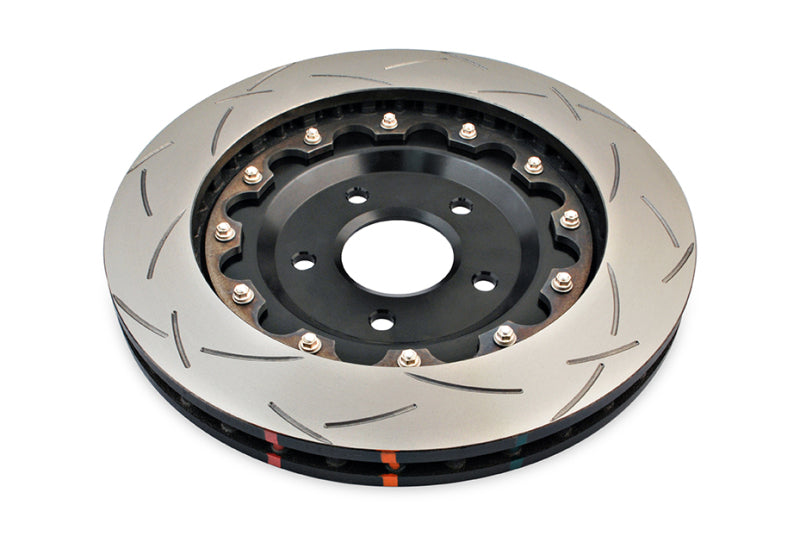DBA Chevrolet Corvette (C5/C6) 5000 Series T3 Slotted 2-Piece Front Brake Rotor, Black Hat (DBA52992BLKS)
