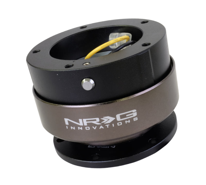 NRG Quick Release Kit Gen 2.5 - Black / Black Ring (5 Hole) (SRK-350BK)