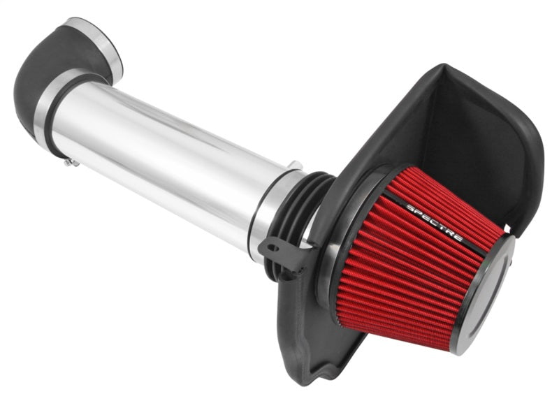 Spectre 2011-2017 Dodge Challenger/Charger 5.7L V8 Air Intake Kit - Polished w/Red Filter (spe9036)