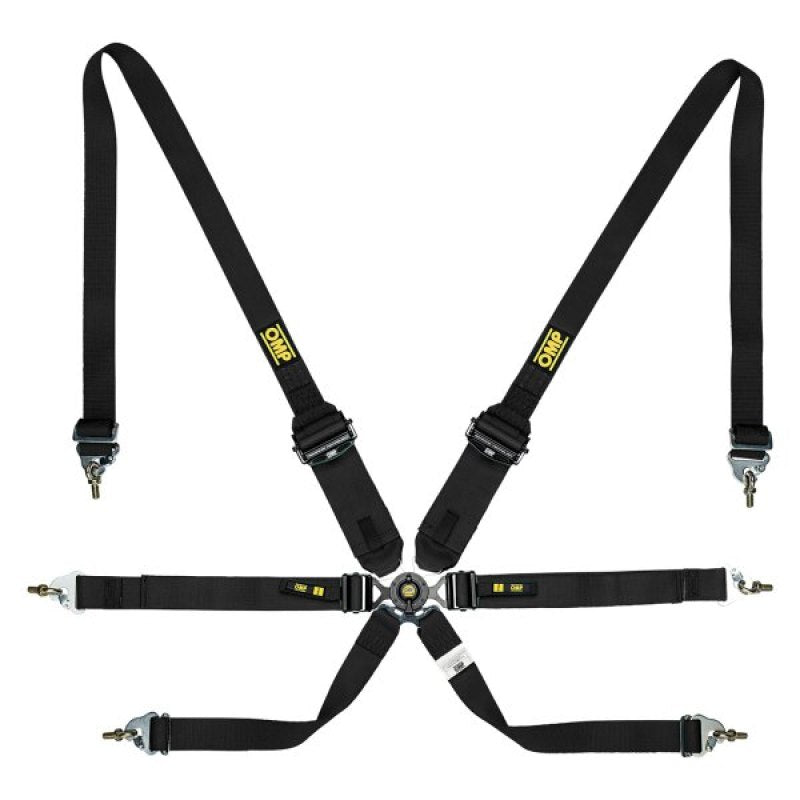 OMP Safety Harness One 2in Endurance Black Pull Down (FIA 8853-2016) (DA0-0205-A02-071)