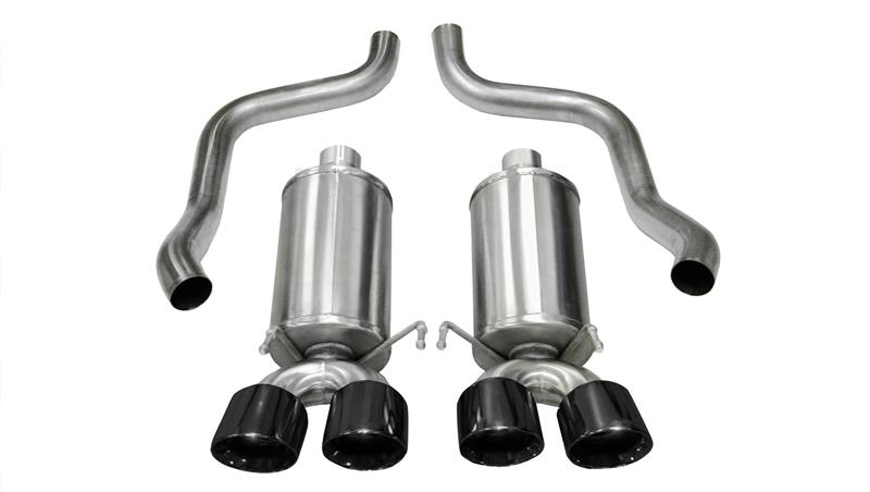 CORSA Performance 2005-2007 Chevrolet Corvette C6 6.0L V8 Black Xtreme Axle-Back Exhaust - photo 4