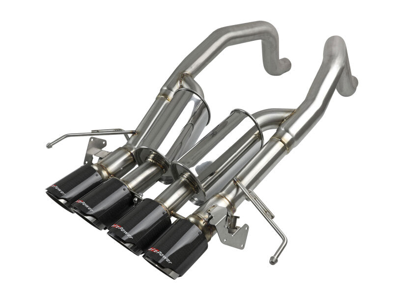 aFe MACH Force-Xp Axle-Back 304 Stainless Steel Exhaust with Carbon Fiber Tips 2015-2019 Chevrolet Corvette Z06 - photo 2