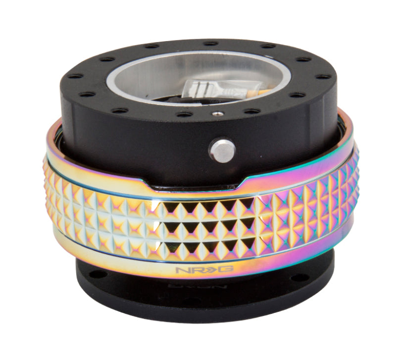 NRG Quick Release Kit - Pyramid Edition - Black Body / Neochrome Pyramid Ring (SRK-210BK/MC) - photo 2