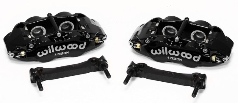Wilwood 1997-2013 Chevrolet Corvette C5/C6 Forged Narrow Superlite 4R Rear Caliper & Bracket Kit - Black