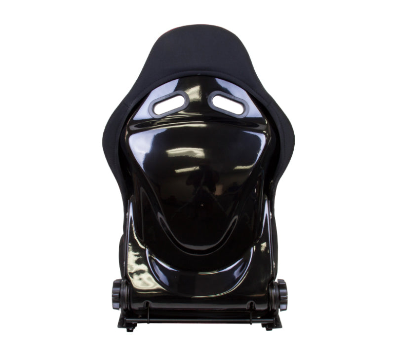 NRG FRP Bucket Seat - Reclinable (Black Cloth w/ Red Stitching) (RSC-400BK) - photo 3