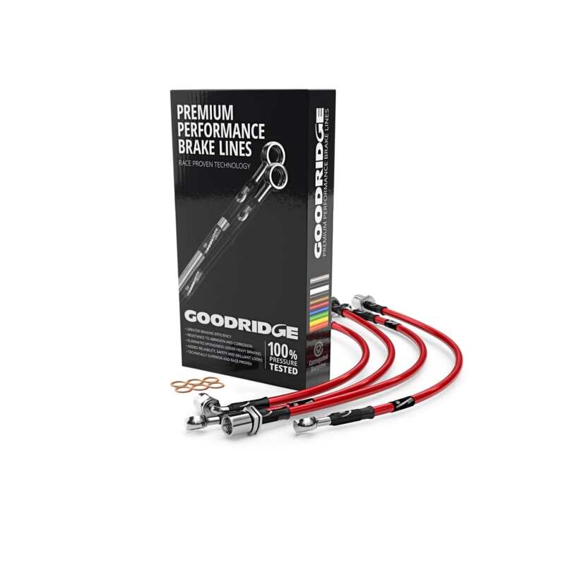 Goodridge 13-17 Audi S7 / 14-17 Audi RS7 (Fits 390/420mm Rotors) Stainless Steel Brake Line Kit