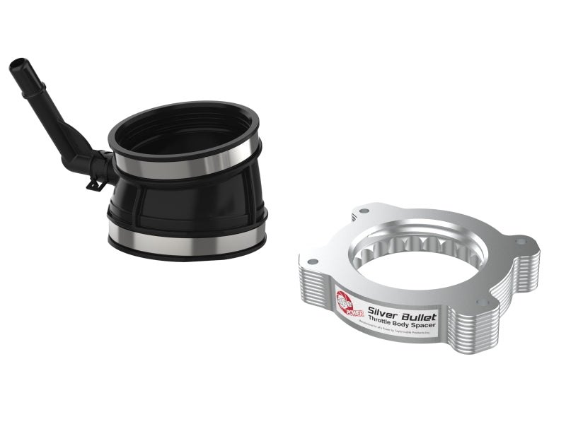 aFe 2020 Vette C8 Silver Bullet Aluminum Throttle Body Spacer Works w/ Factory Intake Only - Silver (afe46-34017) - photo 4