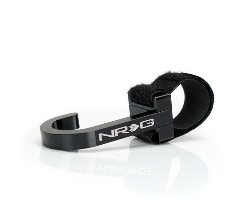 NRG Steering Wheel Hook CNC Aluminum w/ Laser Logo - Black (STR-100BK) - photo 2