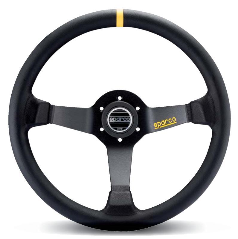 Sparco Steering Wheel 345 Leather Black (015R345MLN)