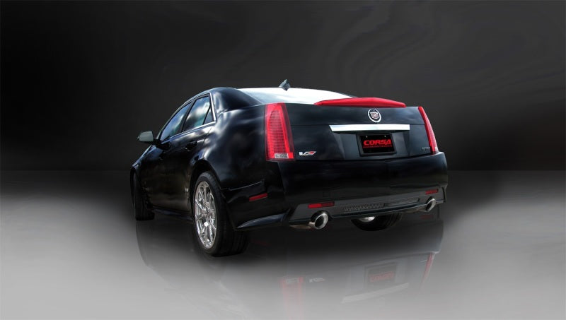CORSA Performance 2009-2014 Cadillac CTS Sedan V 6.2L V8 Polished Sport Axle-Back Exhaust - photo 3