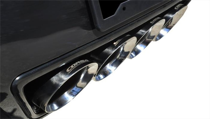 CORSA Performance 2017-2019 Corvette Z06 2.75in Axle-Back Exhaust Polished Dual Rear Exit Quad 4.5in Tip (Sport) - photo 2