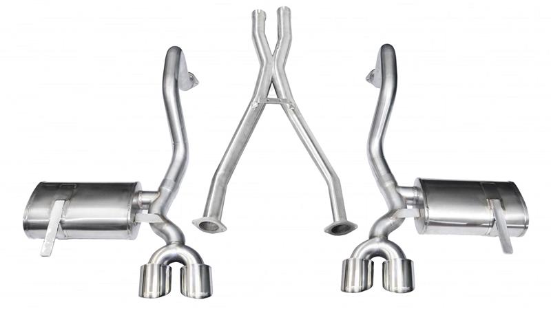CORSA Performance 1997-2004 Chevrolet Corvette C5 Z06 5.7L V8 Polished Xtreme Cat-Back + XO Exhaust - photo 4