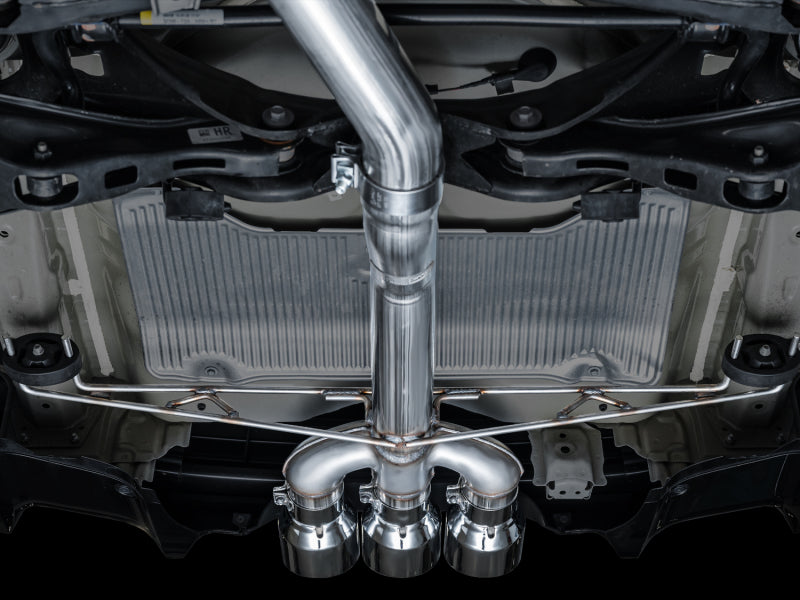 AWE Tuning 2024 Acura Integra Type S DE5 FWD Track Edition Exhaust with Triple Chrome Silver Tips - photo 3