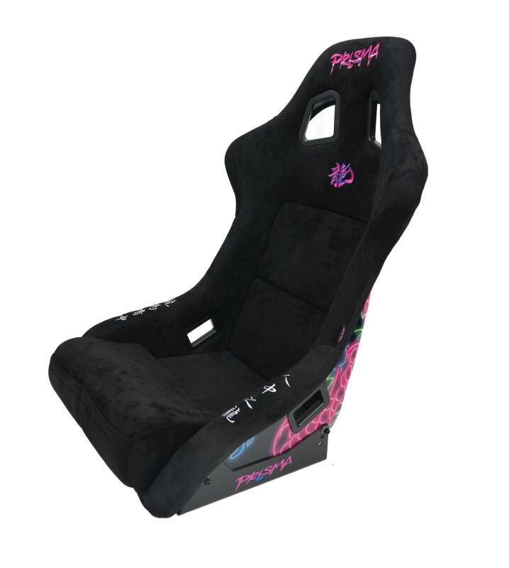 NRG FRP Bucket Seat (Large) Black Alcantara w/ Dragon Livery (FRP-302BK-DRGN-N)