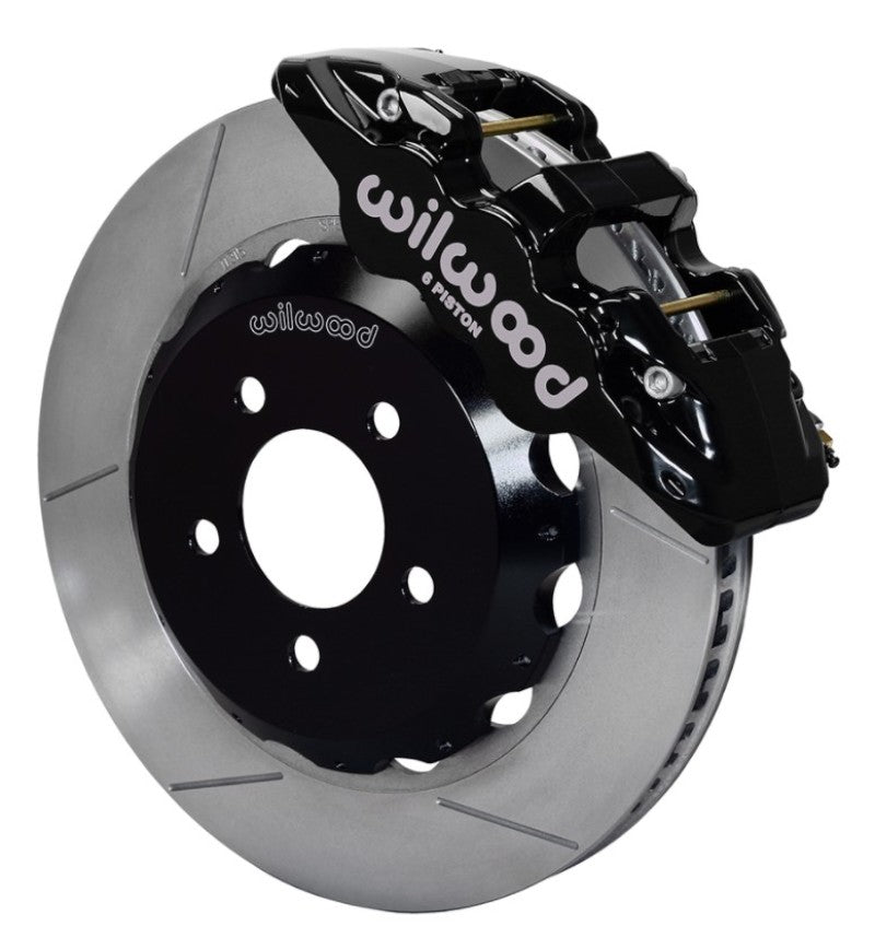 Wilwood 2016+ Chevrolet Camaro Aero6 Front Big Brake Kit (15in) - Black / Slotted