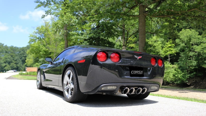 CORSA Performance 2005-2007 Chevrolet Corvette (C6) 6.0L/6.2L Polished Sport Axle-Back Exhaust with 4.5in Tips - photo 3