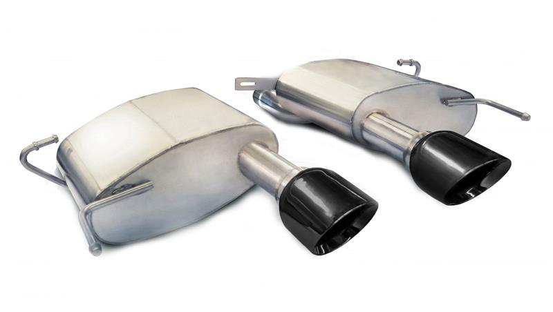 CORSA Performance 2011-2015 Cadillac CTS Coupe V 6.2L V8 Black Sport Axle-Back Exhaust - photo 4